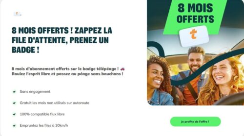 Badge Bip&Go : 8 mois d’abonnement offerts pour profiter du télépéage en toute tranquillité🚘