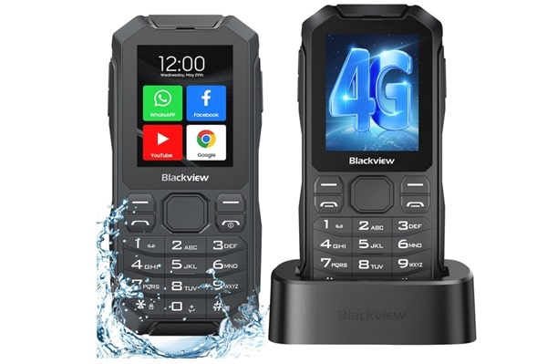 blackview n1000 téléphone portable incassable pour seniors avec wifi et bluetooth