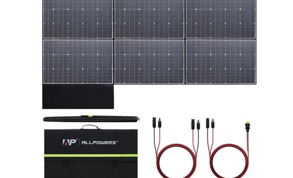 Promotion panneau solaire portable 600W ALLPOWERS SP039 : 624€ (câble d’extension MC4 inclus)