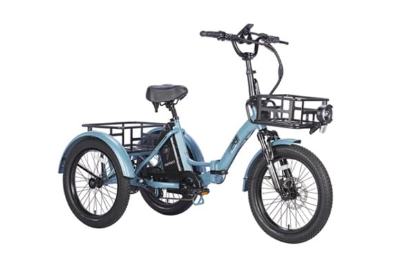 promotion vélo électrique 3 roues fafrees f20 mate bleu