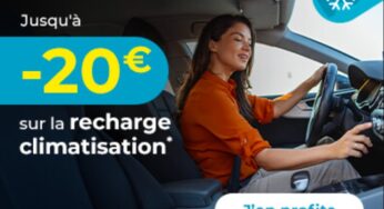 20€ ou 10€ de remise immédiate sur la recharge climatisation sur Euromaster