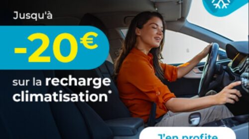20€ ou 10€ de remise immédiate sur la recharge climatisation sur Euromaster
