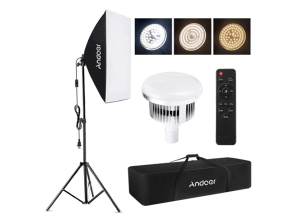 Vente flash Studio Kit d'éclairage pour photographie Andoer 