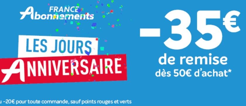 les jours anniversaire france abonnements