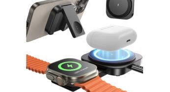 Vente flash 18,99€ chargeur sans fil pliable 2-en-1 LISEN (iPhone, Apple Watch et AirPods)