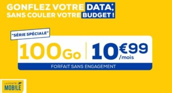 Vente flash forfait sans engagement 100Go La Poste Mobile à 10,99€/mois