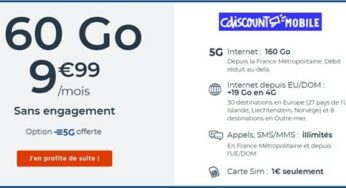 Le forfait mobile 5G de 160 Go à prix cassé débarque chez Cdiscount Mobile