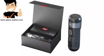 67€ machine à café portable 15 Bar HiBREW H4A (compatible capsule Nespresso, Dolce Gusto…)