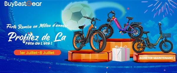 Profitez de la vente flash de mi-saison Buybestgear pour acheter votre vélo électrique au meilleur prix