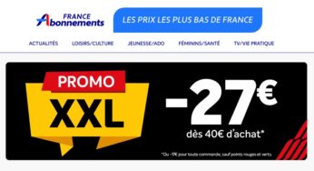 Promo XXL abonnements magazines pendant les soldes : 27€ de remise en plus pour obtenir les prix les plus bas