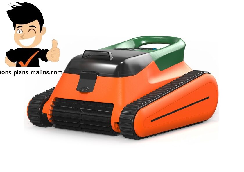 promotion robot nettoyeur de piscine sol et mur sans fil seauto crab