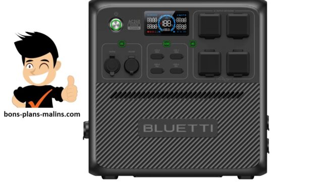 promotion station électrique portable bluetti ac240