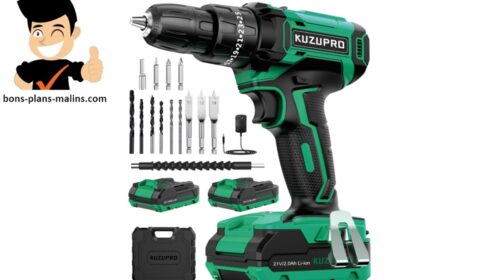 Coffret perceuse visseuse sans fil KUZUPRO 21V