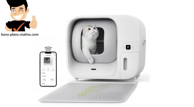 promotion litière automatique auto-nettoyante Furbulous pour chat