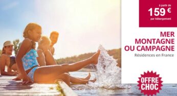 Vente flash séjours Leclerc Voyages : 1 semaine en résidence à partir de 159€ (résidences mer / campagne / montagne)
