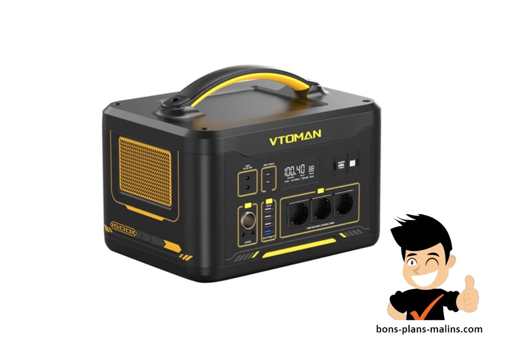 Promotion station électrique portable VTOMAN JUMP 1500X 
