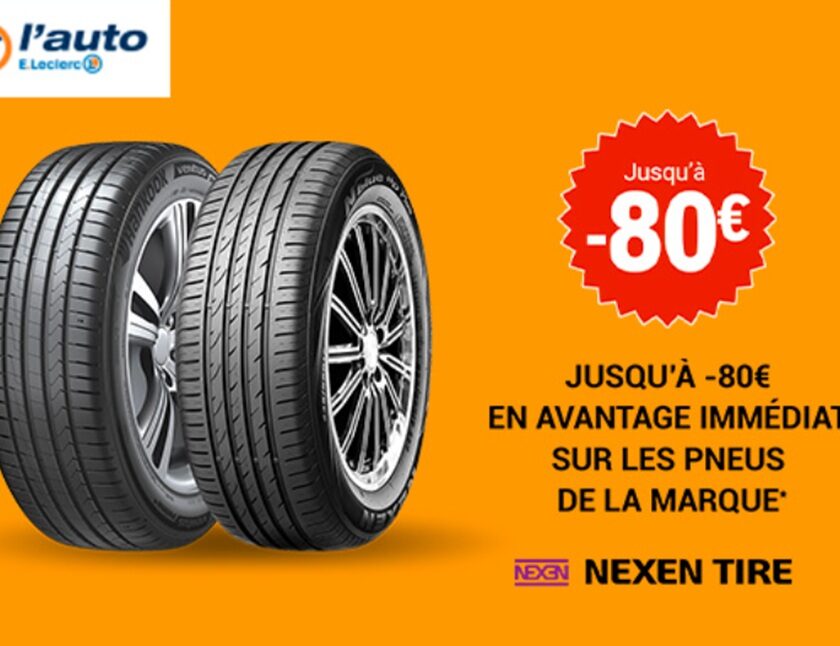 remises immédiates pour l'achat de pneus nexen tires sur e. leclerc auto