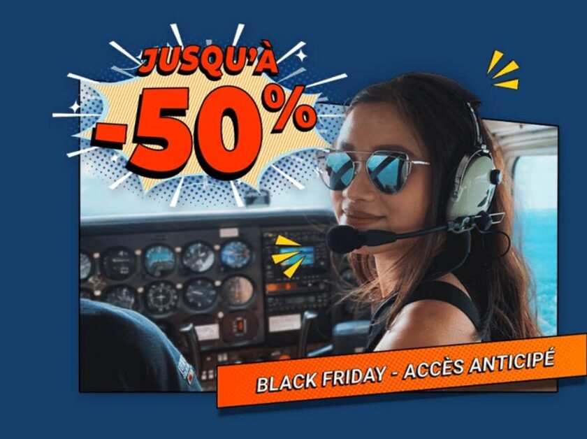 black friday vol avion de tourisme wingly jusqu'à 50% de remise sur les cartes cadeau