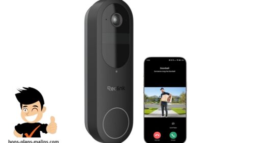 Gardez un œil sur votre porte avec la caméra sonnette connectée Reolink 2K WiFi pour 94,99 € 👁️