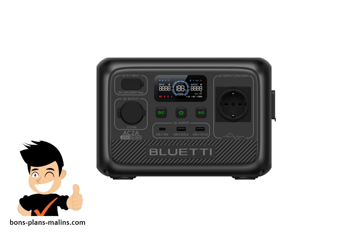 Promotion station d’alimentation portable BLUETTI AC2A 300W 