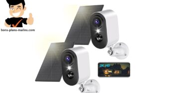 Surveillez votre maison 24h/24 avec le lot de 2 caméras Wi-Fi solaires PESAIR DF320 pour 56,99 € 🔒