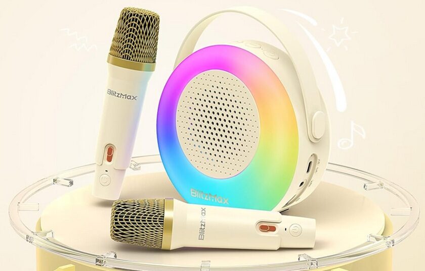 système de karaoké pour enfant avec 2 micros blitzmax