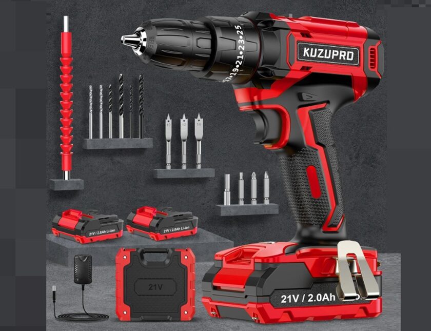 coffret perceuse visseuse sans fil kuzupro 21v