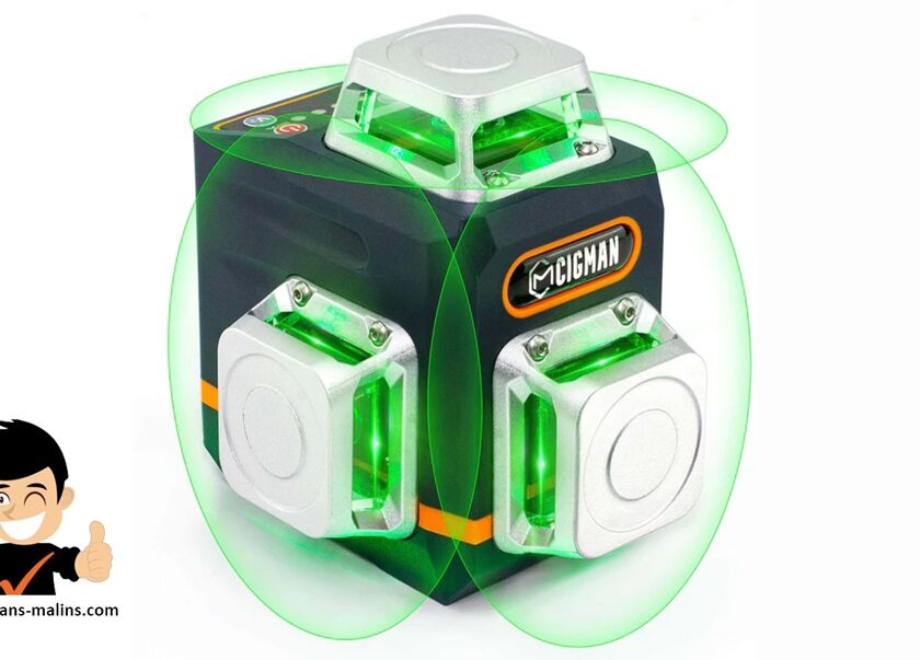 Promotion niveau laser auto-nivelant vert 3x360° CIGMAN CM-701