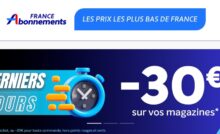 abonnements magazines à prix cassés avec france abonnement 30€ dès 50€ d’achat ou 20€ sans minimum
