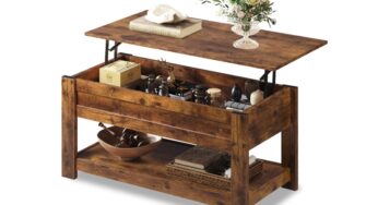 Table basse avec rangement et plateau relevable WLIVE à prix réduit 52,49€ (-50%) 🌟