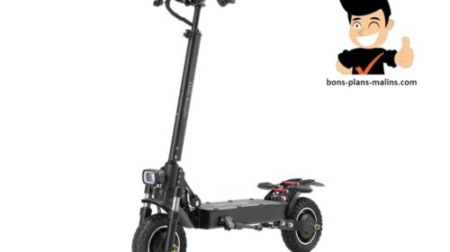 678€ super puissante trottinette électrique tout terrain Halo Knight T104 (2x1200W, 10 pouces, jusqu’à 65 km/h)