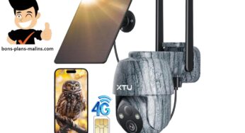 Promotion caméra de chasse et observation solaire 4G, 360° XTU ZY-G9 à 68,99€ (ou 55,17€ unité si vous en achetez 2) 📸🌿