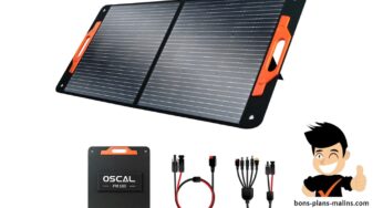 Promotion panneau solaire pliable 100W Blackview Oscal PM100 à seulement 84,99€ !