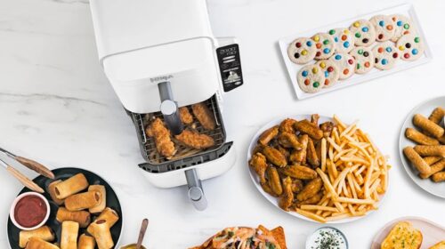 Promotion friteuse sans huile avec double tiroir vertical Ninja Double Stack XL 9,5 L 