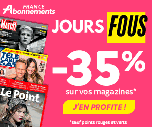 💥 JOURS FOUS : grosses réductions sur vos magazines avec 35% supplémentaire (jusqu’au 22 février)