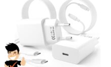 promotion lot de 2 chargeurs 20w + câbles 2m
