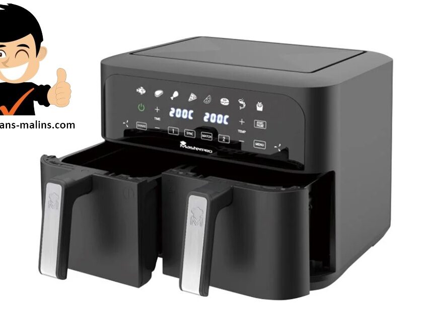 promotion masterpro air fryer 9l à double bac