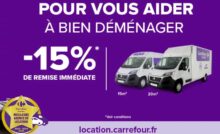 15% de remise sur la location de véhicules utilitaires avec carrefour location