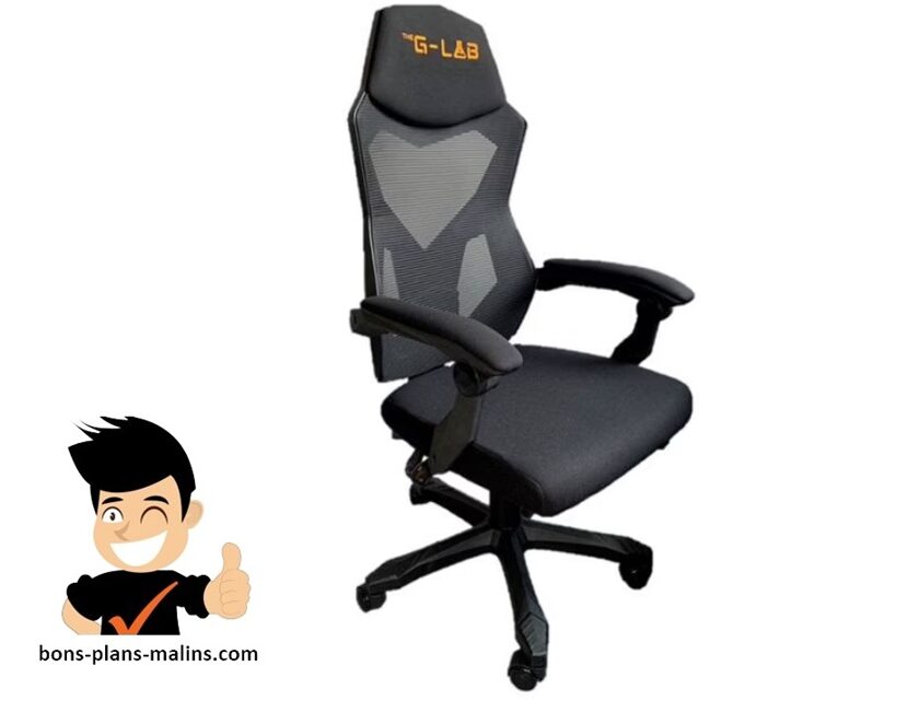 le fauteuil gaming the g lab rhodium atom à 50 %