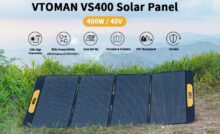 promo flash panneau solaire pliable 400w vtoman vs400