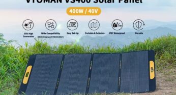 Promo flash : panneau solaire pliable 400W VTOMAN VS400 à seulement 313,69€ 🌞