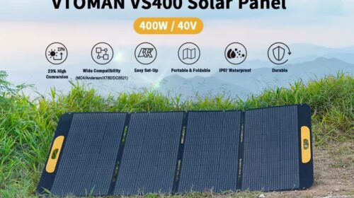 Promo flash : panneau solaire pliable 400W VTOMAN VS400 à 289€ 🌞