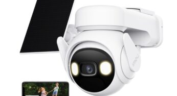 Promotion caméra de surveillance solaire Imou PT 2K : rotation 360°, vision 2K, batterie 15000mAh et prix mini