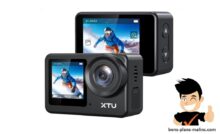 promotion caméra sport 4k xtu s6 avec double écran, accessoires et carte sd
