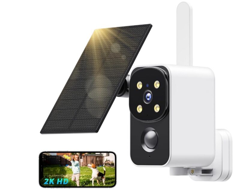 sécurisez votre maison avec cette caméra solaire 2k pesair dd320