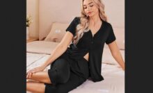 50 % de réduction sur le lot de 2 pyjamas femme ekouaer 2 pièces