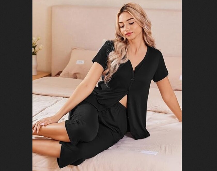 50 % de réduction sur le lot de 2 pyjamas femme ekouaer 2 pièces