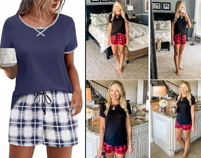 réduction sur les pyjamas courts femme ekouaer