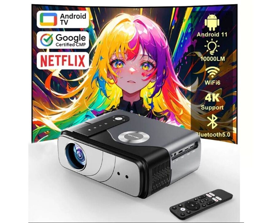 transformez votre salon en cinéma 4k avec ce vidéoprojecteur caiwei a8k