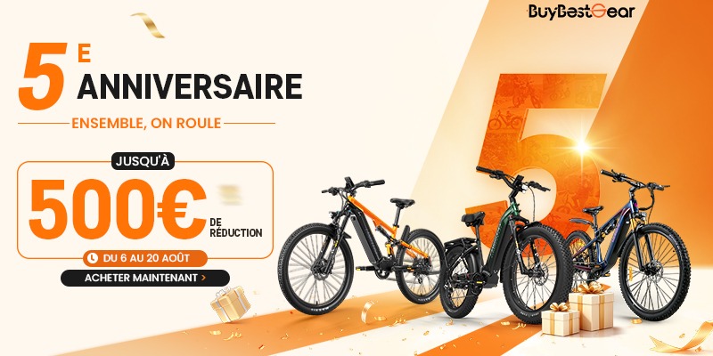 anniversaire buybestgear profitez des meilleures offres sur les vélos électriques